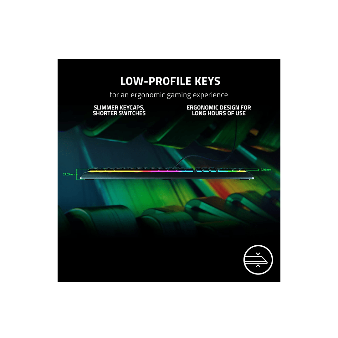 Razer Ornata V3 Gaming Keyboard: Low-Profile Keys - Mecha-Membrane Switches in Qatar Razer Ornata V3 Gaming Keyboard: Low-Profile Keys - Mecha-Membrane Switches in Qatar